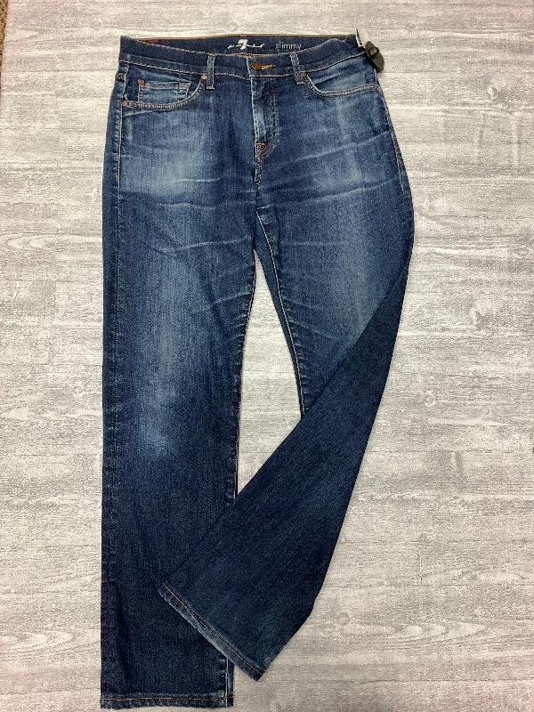 Jeans Boyfriend By 7 For All Mankind In Blue, Size: 14