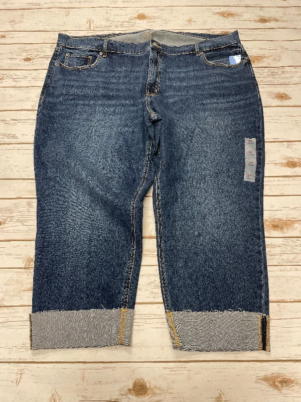 Jeans Boyfriend By Old Navy In Blue Denim, Size: 24