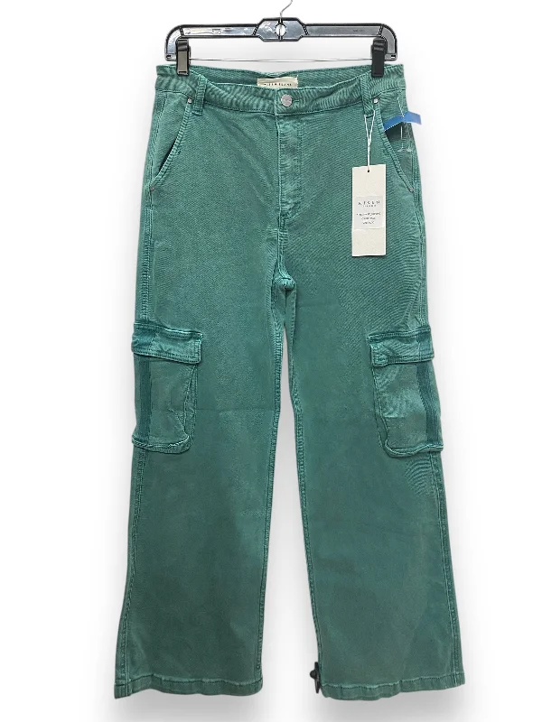 Jeans Boyfriend By Risen In Green Denim, Size: 10