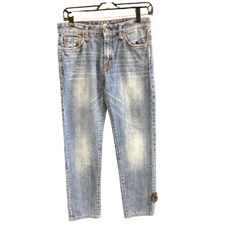 Jeans Designer By 7 For All Mankind In Blue Denim, Size: 4