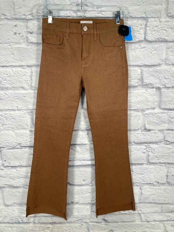 Jeans Designer By Frame In Brown, Size: 0