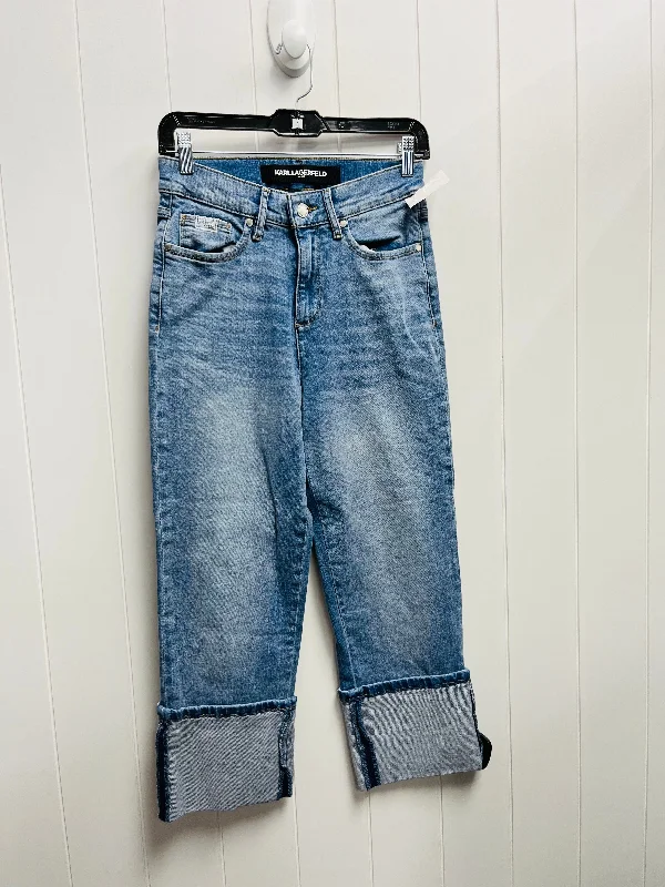 Jeans Designer By Karl Lagerfeld In Blue Denim, Size: 2