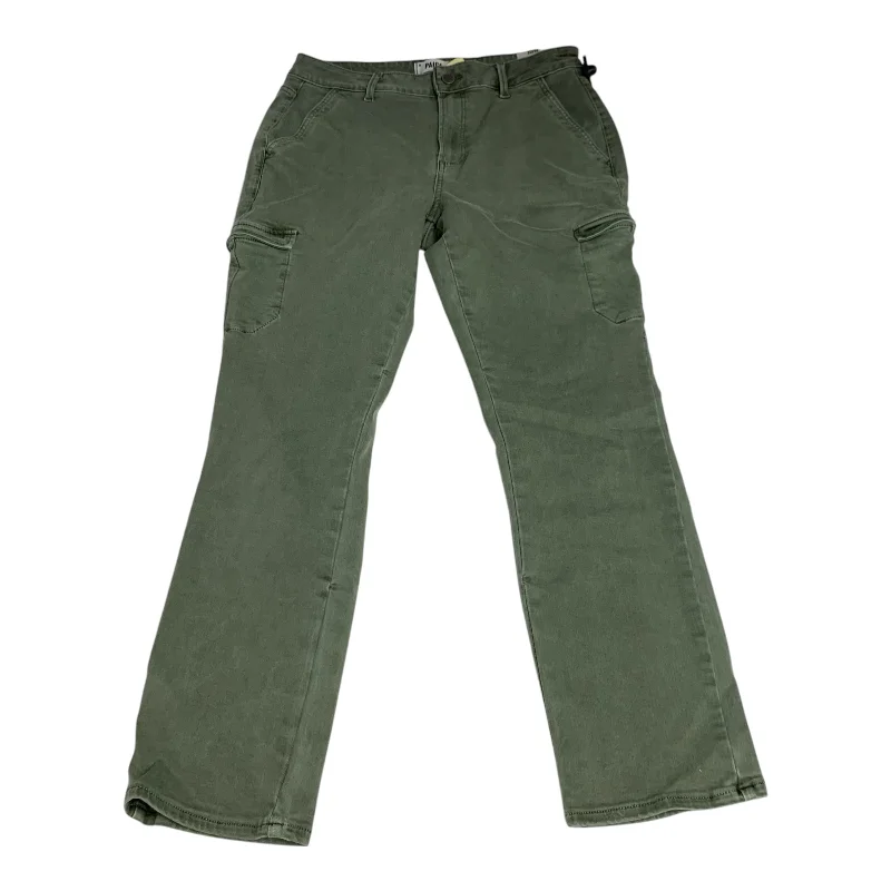 Jeans Designer By Paige In Green Denim, Size: 8