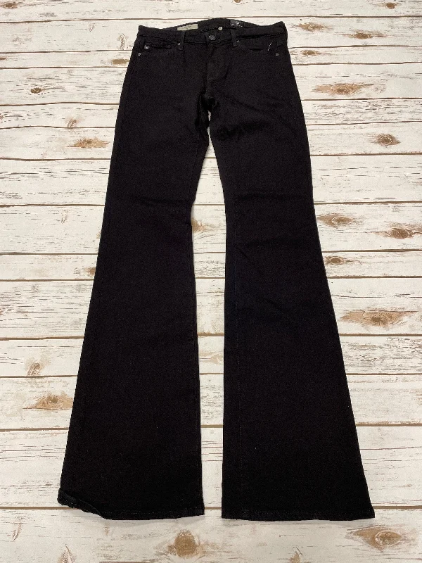 Jeans Flared By Ag Jeans In Black, Size: 4