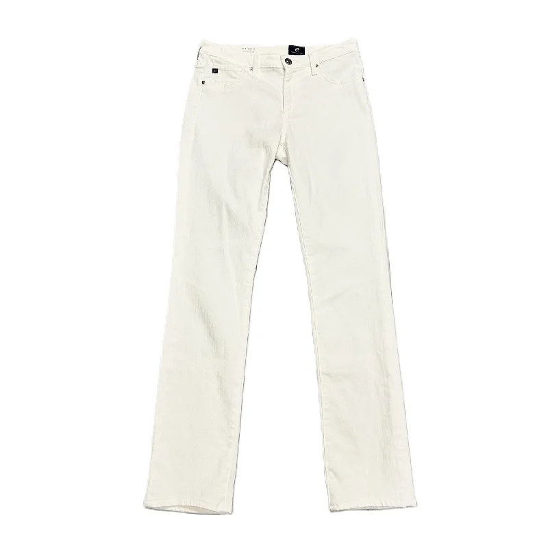 Jeans Straight By Adriano Goldschmied In White, Size: 4