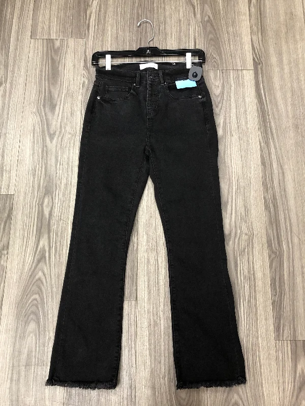 Jeans Straight By Loft In Black, Size: 0