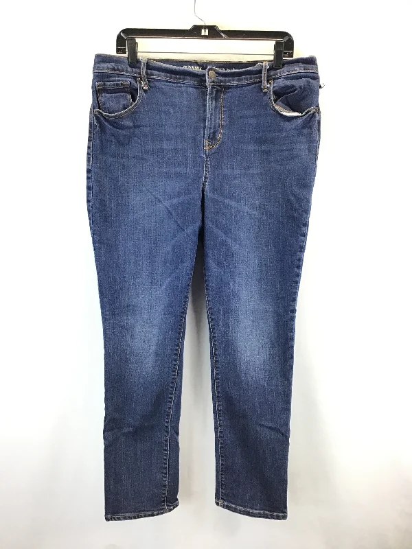 Jeans Straight By Old Navy In Blue, Size: 14