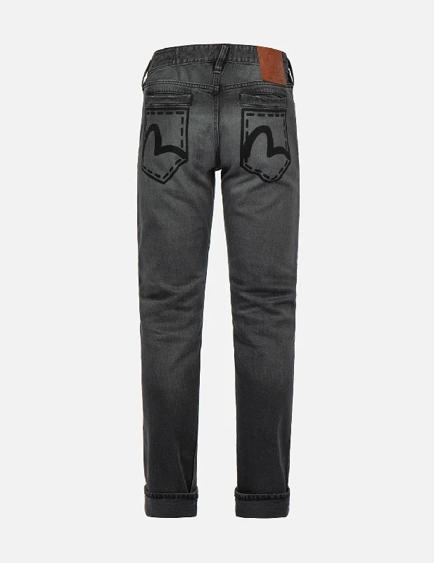 Seagull Pocket Print Slim Fit Jeans #2010