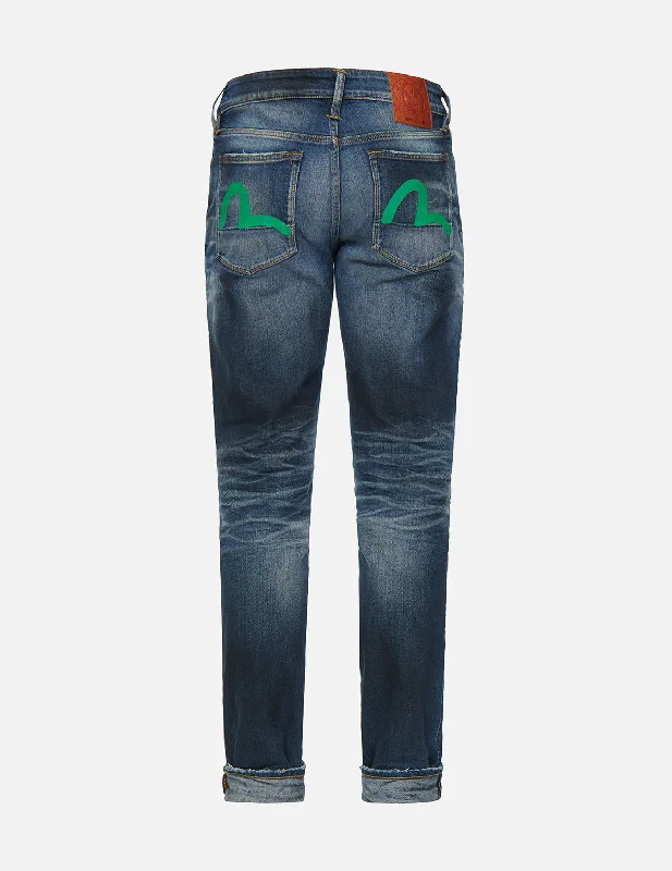 Vintage Collection Seagull Handprint Cloud Wash Carrot Fit Denim Jeans